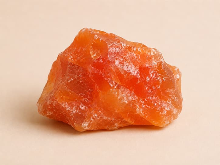 Voorbeeldfoto van carneool met warme oranje kleur
