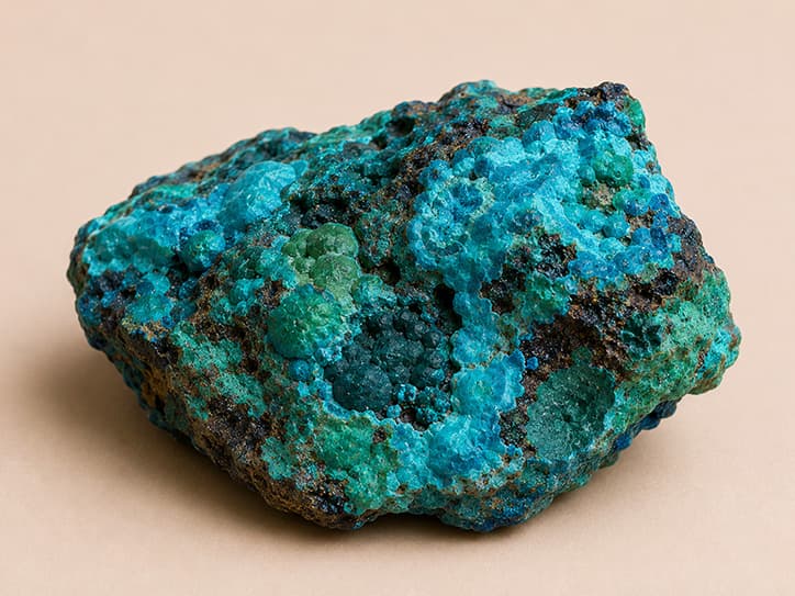 Voorbeeldfoto van chrysokool met blauwgroene kleuren