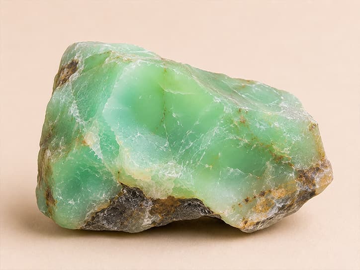 Voorbeeldfoto van chrysopraas met appelgroene kleur