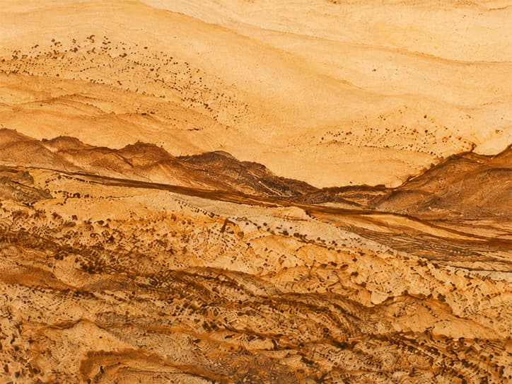 Detailfoto van landschapjaspis met banen en vlekken