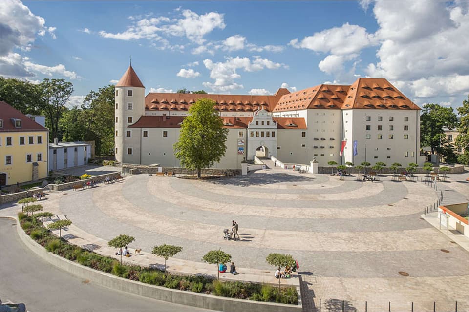 Schloss Freudenstein in Freiberg, het kasteel waar terra mineralia is gevestigd