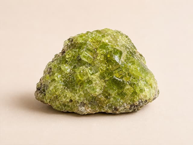 Voorbeeldfoto van peridoot met fris groene kleur