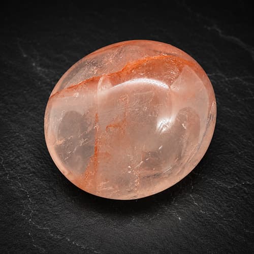 Hematoïde Kwarts Handpalmsteen
