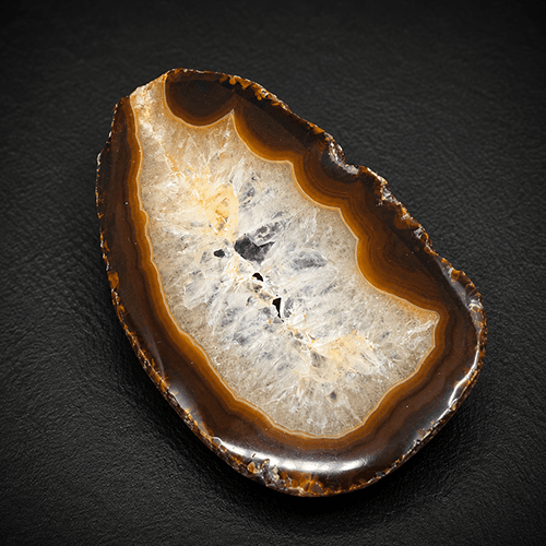 Agaat Geode Plak met Kristalkern