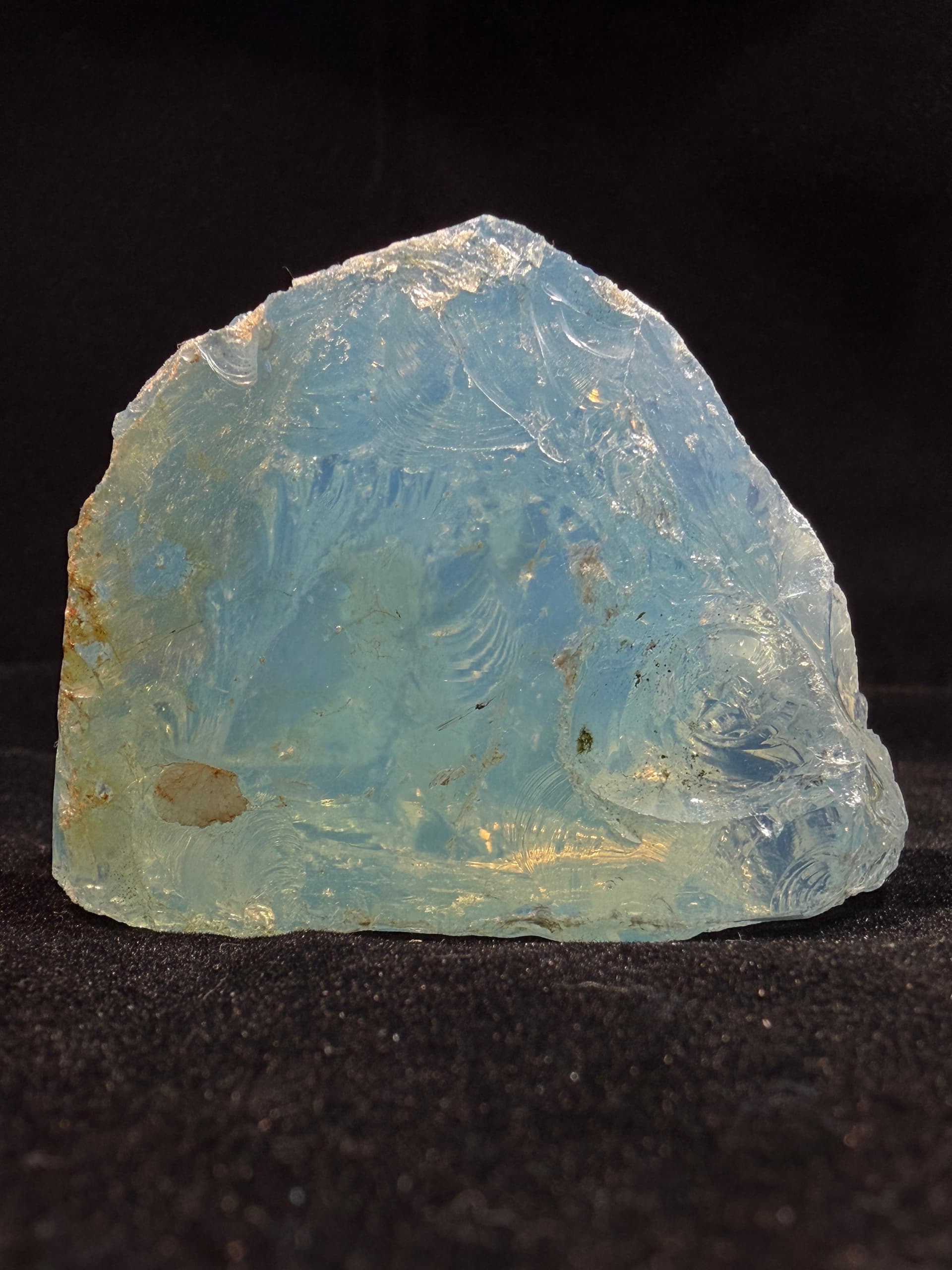 Ruwe Opaline – Blauw Decoratiestuk