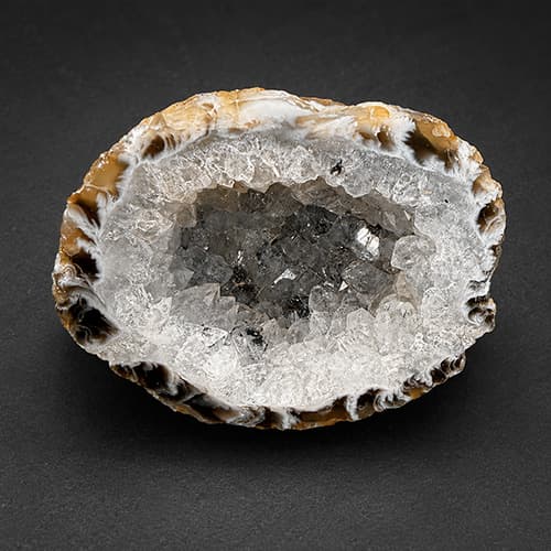 Glitter Geode met Bergkristal